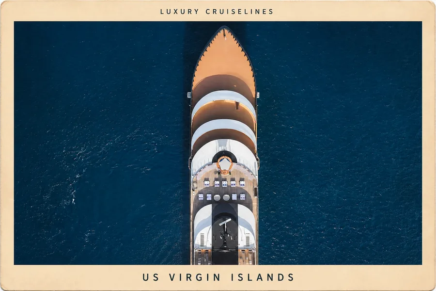 Luxury Cruise Lines postcard